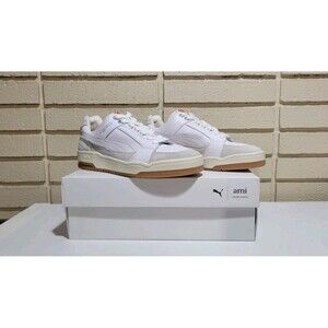 NIB PUMA Ami Suede Slipstream Lo White Sneakers Casual Streetwear Men's Size 7